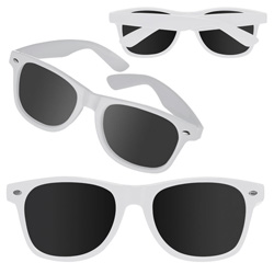 Sonnenbrille NERDLOOK, weiss - Werbemittel