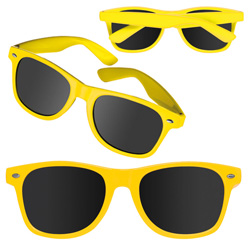 Sonnenbrille NERDLOOK, gelb - Werbemittel