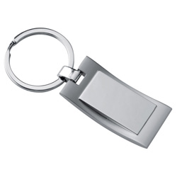Metallschl�sselanh�nger SNOWDON, grau - Werbemittel