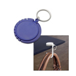 Schl�sselanh�nger mit Taschenhaken GRAZ, blau - Werbeartikel