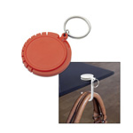 Schl�sselanh�nger mit Taschenhaken GRAZ, rot - Werbeartikel