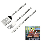 Grillset OLINDA, silber - Werbeartikel