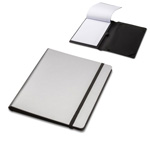 DIN A5 Schreibmappe mit Tablethalterung KILLEEN, silber - Werbeartikel