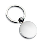 Schl�sselanh�nger BALL, silber - Werbeartikel