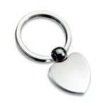 Schl�sselanh�nger BALL, silber - Werbeartikel