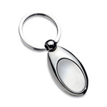 Schl�sselanh�nger EXCLUSIVE, silber - Werbeartikel