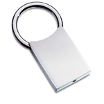Schl�sselanh�nger CLASSIC LARGE, silber - Werbeartikel