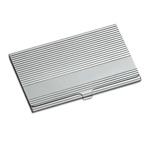 Visitenkartenbox QUAD, silber - Werbeartikel