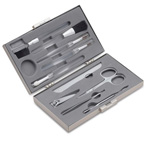 Reiseset f�r Damen TRAVELLER, silber - Werbeartikel