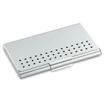 Visitenkartenbox NAME, silber - Werbeartikel