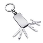 Werkzeugset mit Schl�sselanh�nger MILAN, silber - Werbeartikel