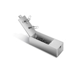 B�roklammerhalter mit Anspitzer KIRKWALL, silber - Werbeartikel