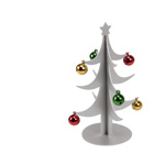 Weihnachtsdekoration AMALIADA, silber - Werbeartikel