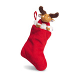 Weihnachtss�ckchen MOOSE S, rot-wei� - Werbeartikel