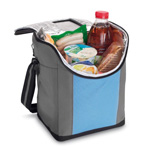 K�hltasche ORANGEBURG, blau-grau - Werbeartikel