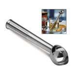 Teesieb mit L�ffel BELOEIL, silber - Werbeartikel