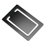 Lesezeichen KINGSTON, gunmetal - Werbeartikel