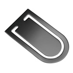 Lesezeichen LISMORE, gunmetal - Werbeartikel