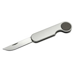 Taschenmesser QUEBEC, silber - Werbeartikel