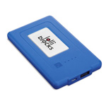 Ladeger�t TRAVEL BATTERY II 2300 mAh, blau - Werbeartikel