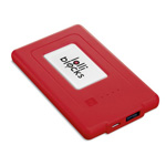 Ladeger�t TRAVEL BATTERY II 2300 mAh, rot - Werbeartikel