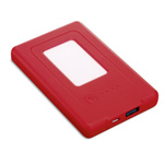 Ladeger�t TRAVEL BATTERY III 4600 mAh, rot - Werbeartikel