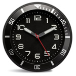 Wanduhr LOLLICLOCK CASORIA, schwarz - Werbeartikel