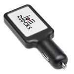 USB Autoladeadapter CAR CHARGER, schwarz - Werbeartikel