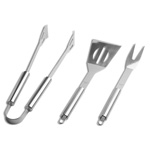 Grillset JELGAVA, silbergl�nzend - Werbeartikel