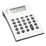 Taschenrechner RATON, wei� - Werbeartikel