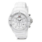 Armbanduhr LOLLICLOCK CHRONO, wei� - Werbeartikel