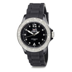Armbanduhr LOLLICLOCK CRYSTAL, schwarz - Werbeartikel