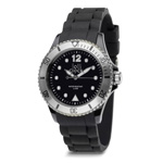 Armbanduhr LOLLICLOCK, schwarz-silber - Werbeartikel