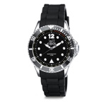Armbanduhr LOLLICLOCK CHROME, schwarz - Werbeartikel