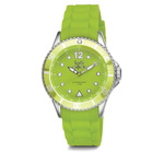Armbanduhr LOLLICLOCK CHROME, hellgr�n - Werbeartikel