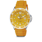 Armbanduhr LOLLICLOCK CHROME DATE, orange - Werbeartikel