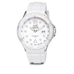 Armbanduhr LOLLICLOCK CHROME DATE, wei� - Werbeartikel