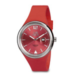 Armbanduhr LOLLICLOCK EVOLUTION DATE, rot - Werbeartikel