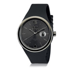 Armbanduhr LOLLICLOCK DATE, schwarz - Werbeartikel