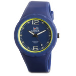 Armbanduhr LOLLICLOCK FRESH, blau-gelb - Werbeartikel