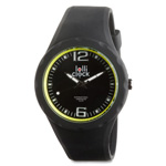 Armbanduhr LOLLICLOCK FRESH, schwarz-gelb - Werbeartikel