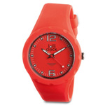 Armbanduhr LOLLICLOCK FRESH, rot-schwarz - Werbeartikel