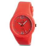 Armbanduhr LOLLICLOCK FRESH, rot-rot - Werbeartikel
