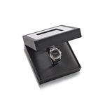 Verpackung f�r Armbanduhren, schwarz - Werbeartikel