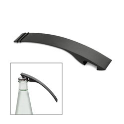 Flaschen�ffner GLASGOW, schwarz - Werbeartikel