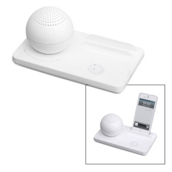 Lautsprecher mit Bluetooth� Technologie SAINT LOUIS, wei� - Werbeartikel