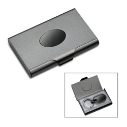 Geschenkset FLORENCE, gunmetal - Werbeartikel