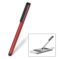 Eingabestift f�r Smartphones und Tabletcomputer LISBON, rot - Werbeartikel