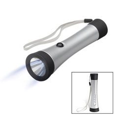 LED Taschenlampe CALAIS, silber - Werbeartikel