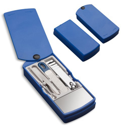 Manik�rset FENNVILLE, blau - Werbeartikel